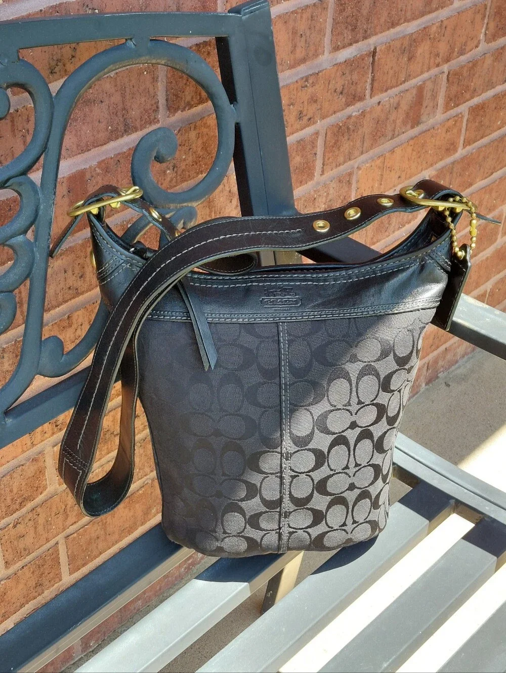 Coach Bleecker Signature Jacquard Duffle Style Bag # 11437